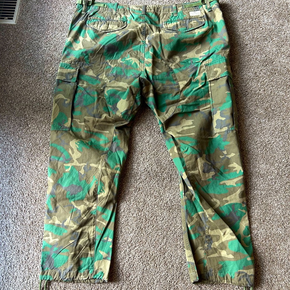Oversized Ralph Lauren Camo Cargo Pants - Authentic
